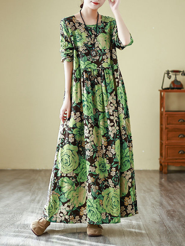 Wiosenna sukienka z okrągłym d – Linen Dress Wrap recenzja i cena