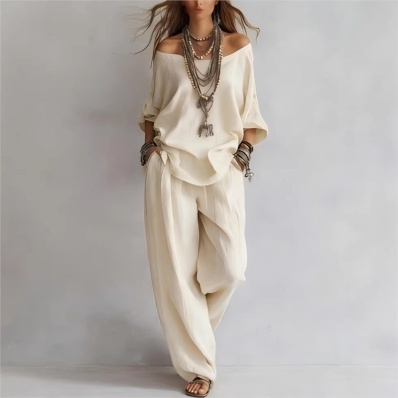 Letni, luźny, lniany damski ko – Linen Pant Wide recenzja i cena