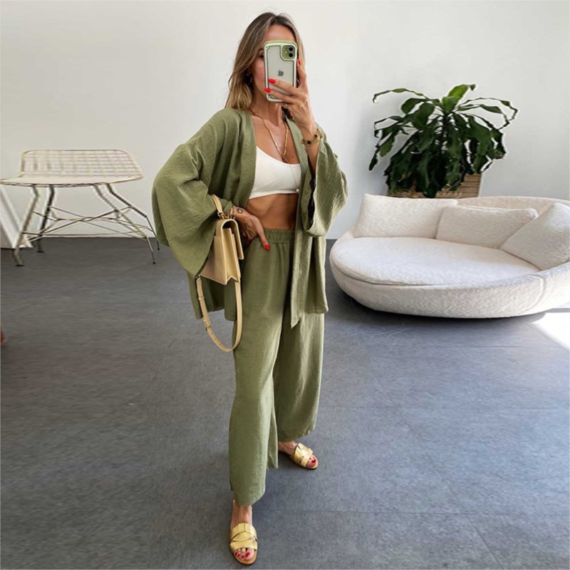 Lniany kombinezon damski z ręk – Linen Pant Wide recenzja i cena