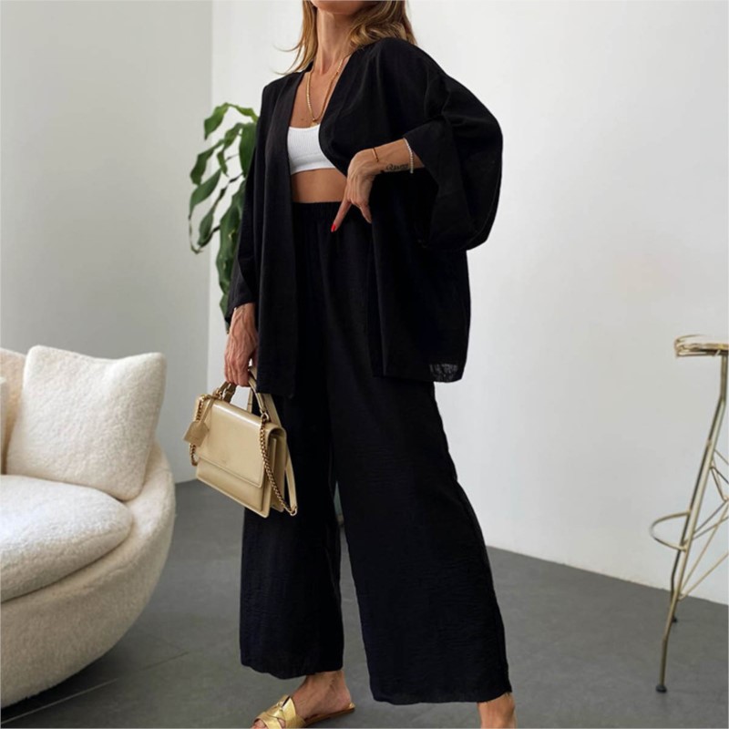 Lniany kombinezon damski z ręk – Linen Pant Wide recenzja i cena