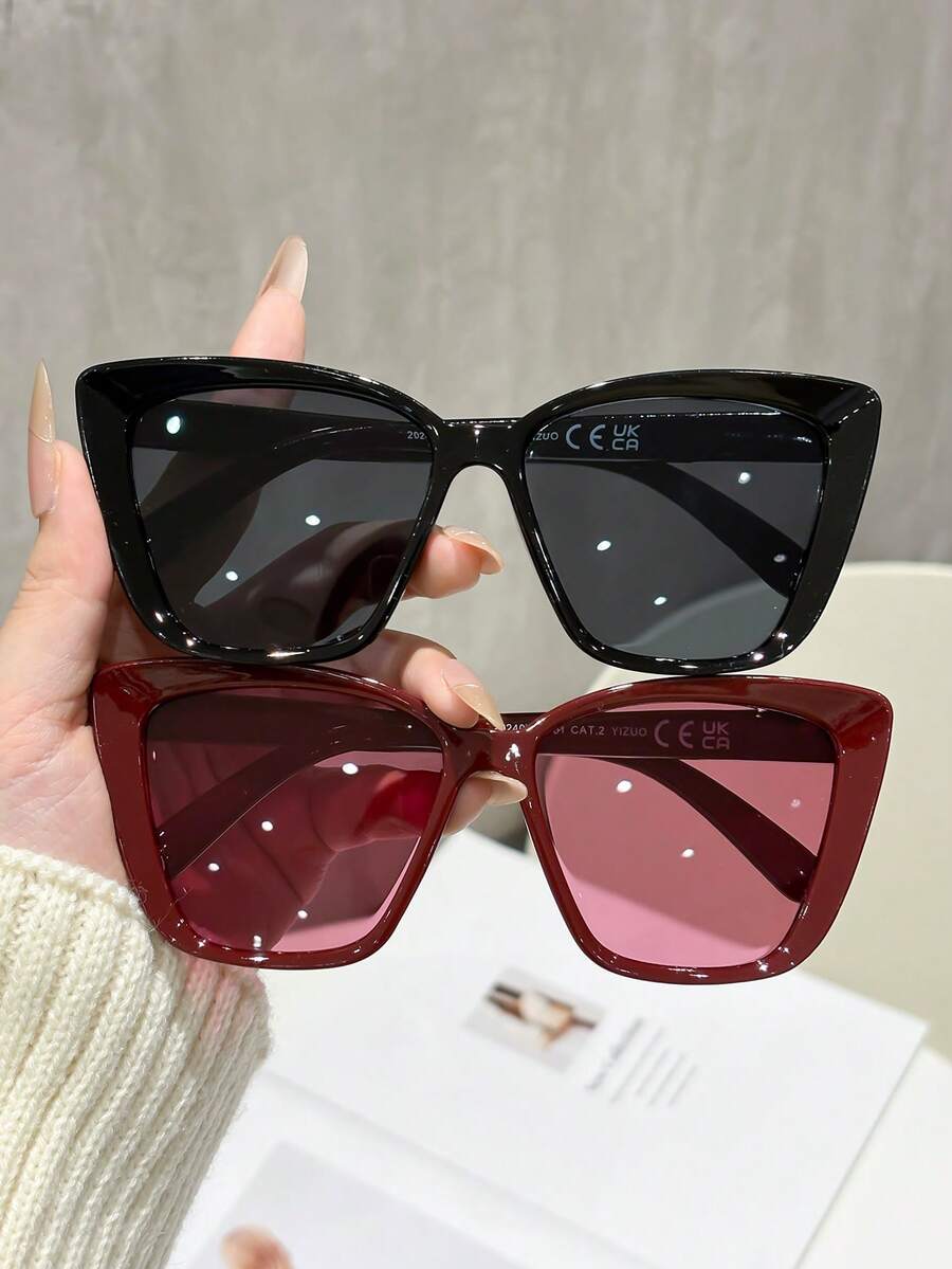 1 para plastikowych okularów w – Sunglasses Cat Eye recenzja i cena