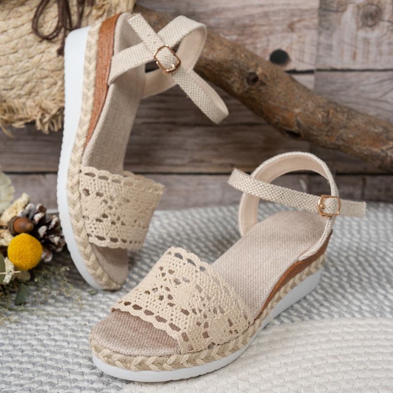 Damskie sandały na koturnie z  – Wedge Espadrille Women recenzja i cena